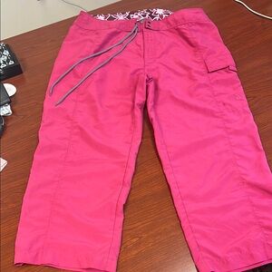 The North Face Pink Capri Pants with Drawstring